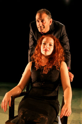Laura Olafson as Kassandra and Omar Alex Khan as Halim (Leif Norman)